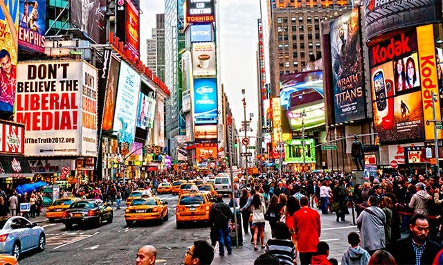 Times Square - A região mais animada e famosa de Nova York